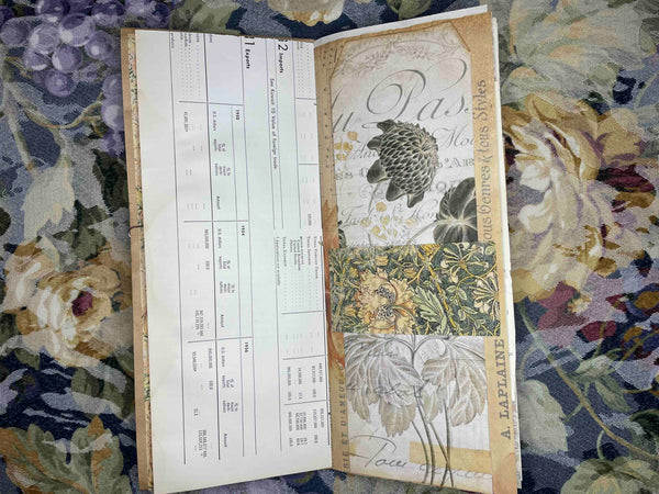 Handmade Tall and Skinny Junk Journal "Notes From Venice" | Junk Journal | Blank Planner