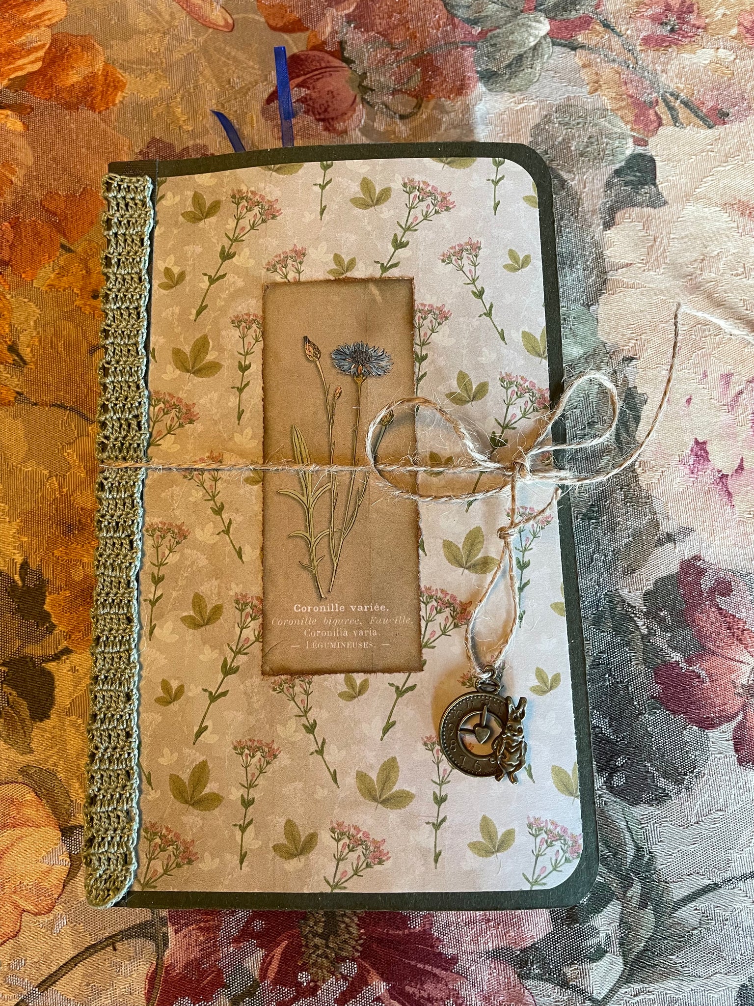 Junk Journal Diary w/Tags Pockets Writing Space Tuck Spots For Photos  Keepsakes